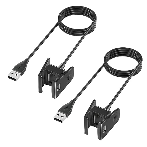 Fitbit Charge 2 Replacement USB Charging Cable - 3.3ft (2 Pack)