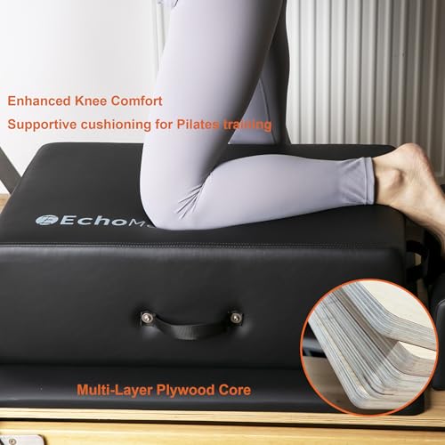 Premium Pilates Reformer Sitting Box with Yoga Mat Bundle