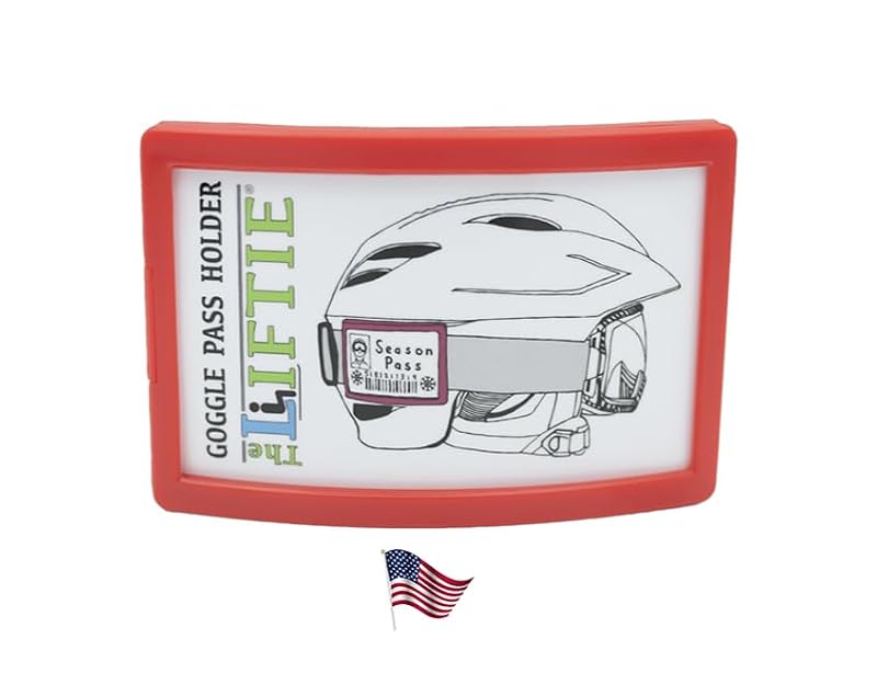 Ski Pass Holder for Goggles & Helmets - Secure Attachment