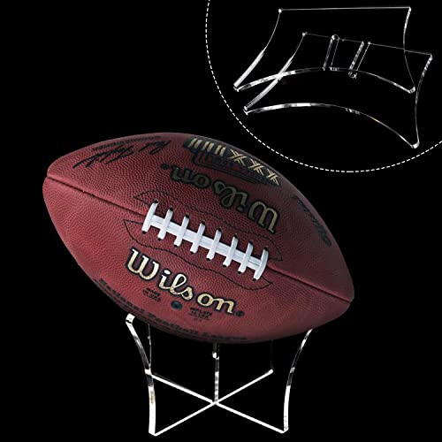 Clear Acrylic Ball Display Stand for Basketball, Football & Volleyball - 1 PC