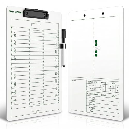 Football Coaching Clipboard - Double-Sided Dry Erase Board