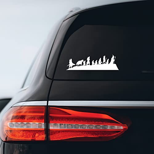 Rings Lord Caravan Fellowship Sticker Decal - 8" x 2"