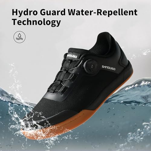 Mountain Bike Shoes with Speed Lace Dial System - Black/Gum