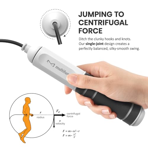 Digital Jump Rope with Smart Counter & Adjustable Speed - 2026 Evolution Black
