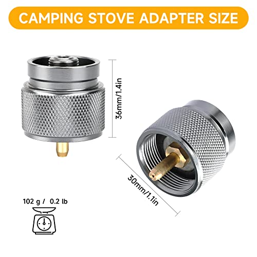 Propane to Lindal Valve Adapter - Small 0.2lb Tank Converter SD-403
