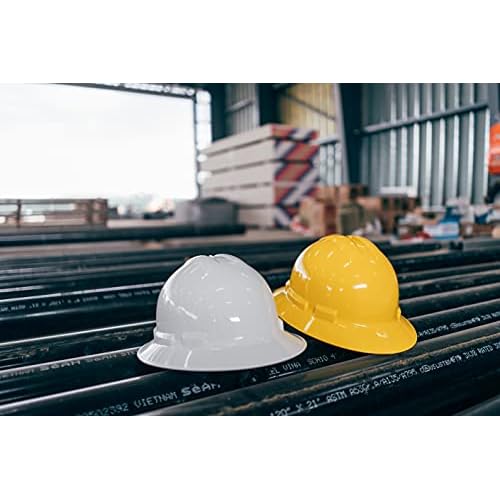 Ironclad Hard Hat Yukon EF400, Made in USA, Full Brim, 4 Point Suspension, Class E, Color White (G60200), Medium