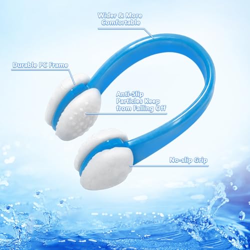 Swimming Nose Clips - 15 Pcs Waterproof Silicone Plugs for Kids & Adults - Bright Colors