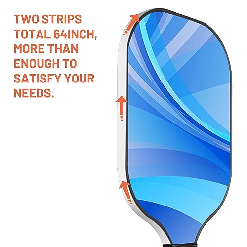 Pickleball Paddle Edge Guard Tape - White Protective Strap