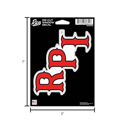 Rico Industries NCAA Custom Unisex-Adult Sports Sticker - Rensselaer Poly Engineers