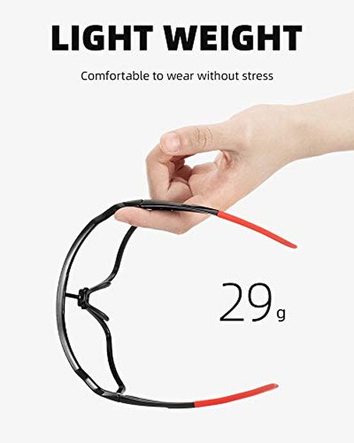 ROCKBROS Photochromic Sunglasses for Men Women Cycling Glasses Safety Sport UV Protection Transitions Driving Fishing Cycling Outdoor Sports