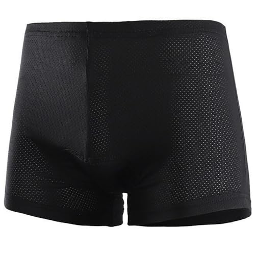 Ulhnei Bike Shorts Men Cycling Underwear 5D Padded Gel MTB Liner, Large/Black