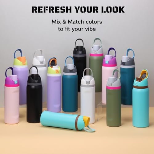 Leakproof Replacement Lid for Owala Freesip Water Bottles - Indigo