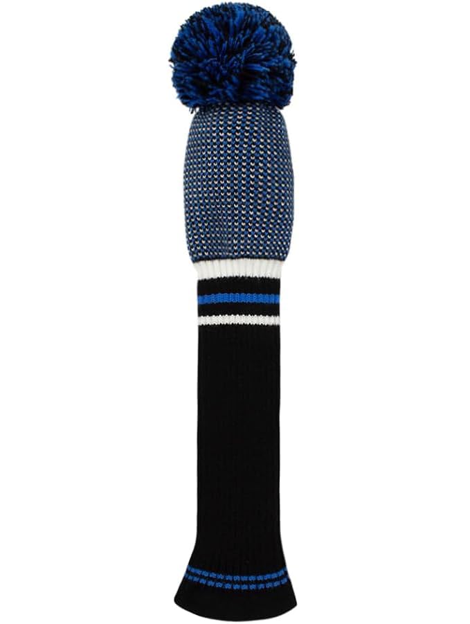 Knit Pom Pom Golf Club Cover with Number Tags - 1 Piece