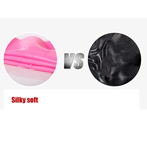 Waterproof Silicone Swim Cap for Adults & Kids - White