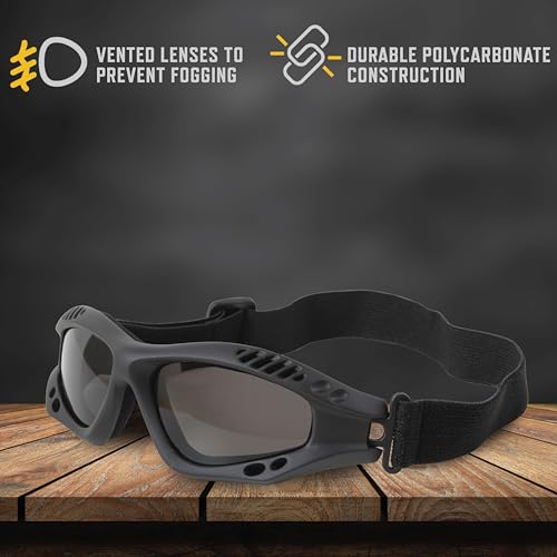 Rothco Ventec Tactical Goggles - Lightweight Eye Protection, Coyote Brown