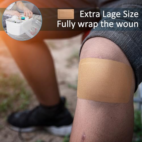 Geiserailie 120 Pack Extra Large Adhesive Bandages Latex-Free, Individually Wrapped