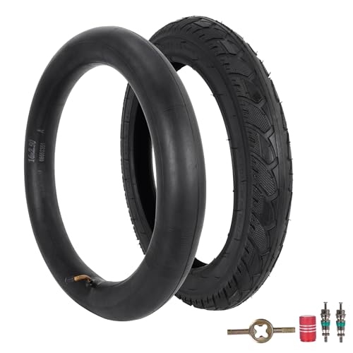 RUTU 16x2.5 City Road Scooter Tire & Inner Tube for Kids Bikes