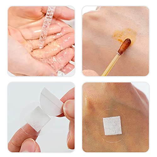 100pcs Clear Round Adhesive Bandages - 1 Inch Wound Care