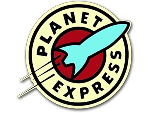 Planet Express Logo Shaped Sticker - 3 x 3 Inch Vinyl Decal