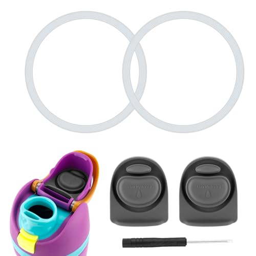 Silicone Replacement Bottle Stopper & Seal Ring Set for Water Bottles