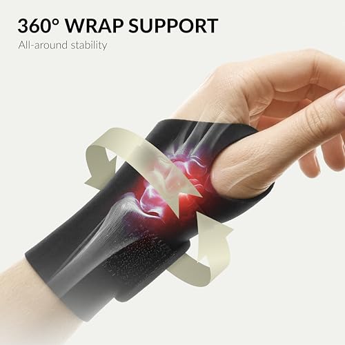 BraceUP Ultra-Thin Wrist Support Brace 2 Pack - Carpal Tunnel & Sports