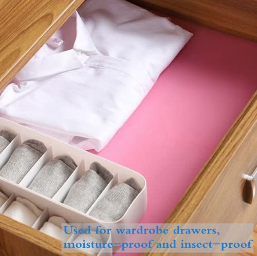 Non-Adhesive Shelf Liner - Pink, 11.9" x 59" - Easy Clean & Trim