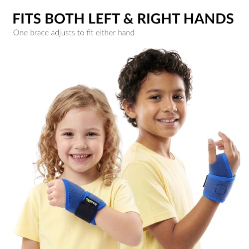 BraceUP Kids Wrist Brace – Adjustable Pediatric Wrist Support One Size