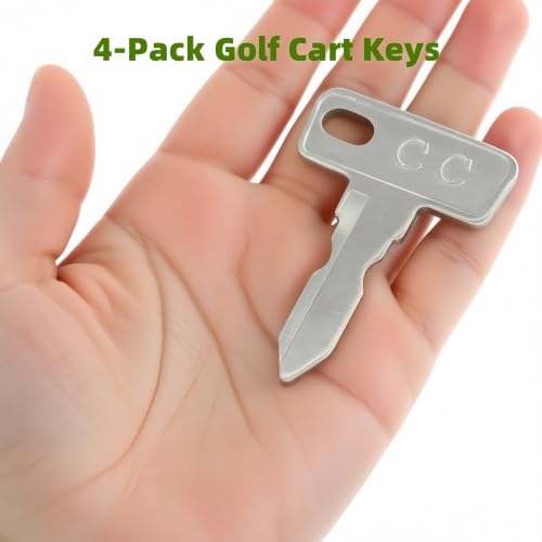 4-Pack Heavy Duty Golf Cart Key Set - Club Car OEM 1012505