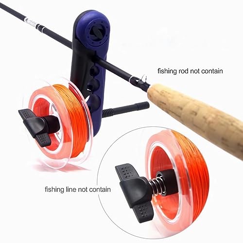 Mini Fishing Line Winder Spooler Tool - Portable Black & Red
