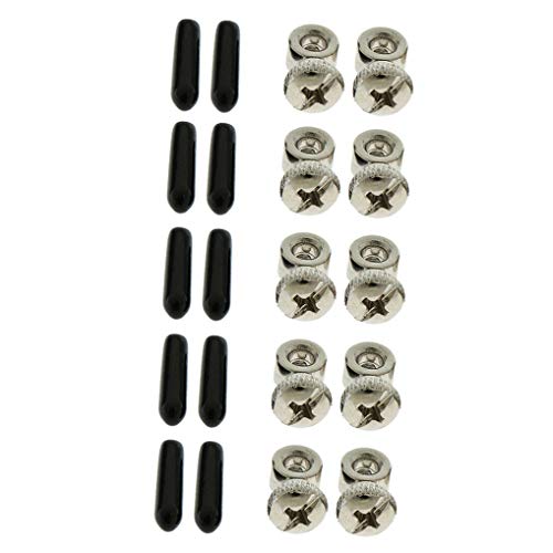 Replacement Adjustable Screws & End Caps for Speed Jump Ropes - 5 Sets