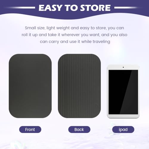 Yoga Knee Pad Cushion - Non-Slip Foam for Pilates & Exercises - Black 29x19x1.5cm