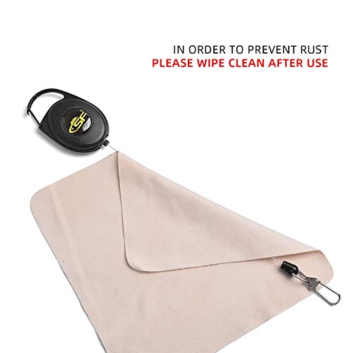 Fly Fishing Zinger Retractor - 3PCS Steel Cord, Black
