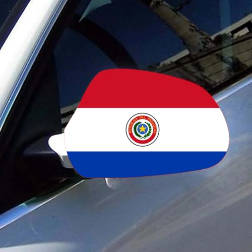 Paraguay Flag Car Wing Mirror Covers - Standard Size