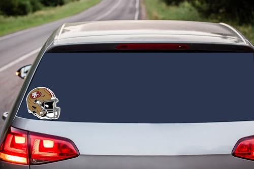 San Francisco 49ers Helmet Vinyl Decal - Official NFL Team Colors