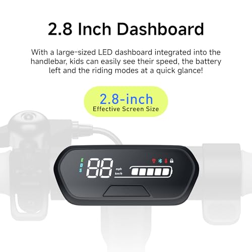 Kids Electric Scooter with Adjustable Height & Cruise Mode