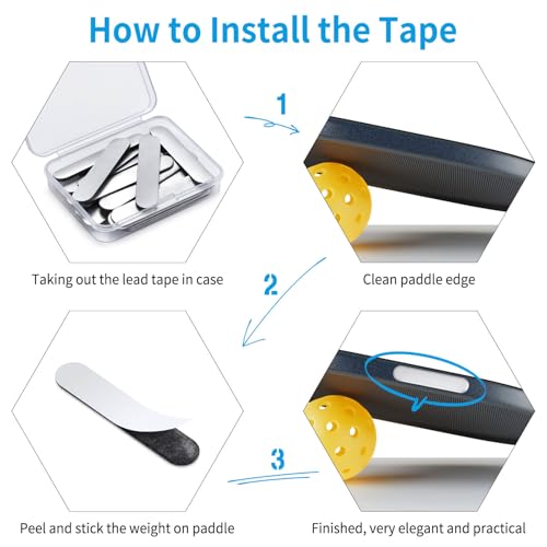 30PCS Lead Tapes, 3g High Adhesive Tape for Pickleballs,Tennis, Golf