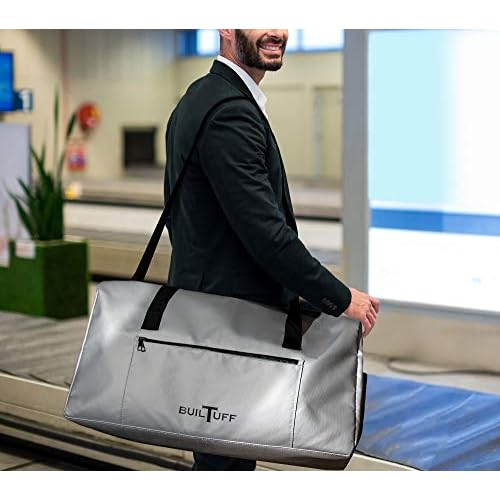 The Original Fireproof and Waterproof Duffel Bag, Extra Large Fireproof Bag for Valuables, Fireproof Safe Storage Bag (Grey)