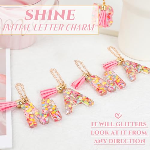 Initial Letter Charm for Tumbler Handle - Pink Z