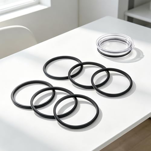 Leakproof Rubber Seal Ring for Yeti Tumbler 30oz - 4pcs Black