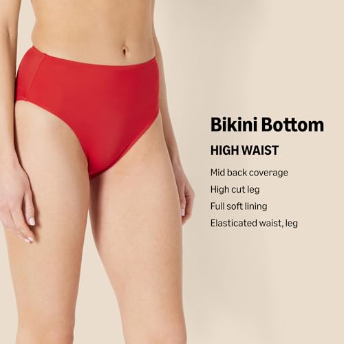 High Waist High Leg Bikini Bottom - Medium / Washed Black