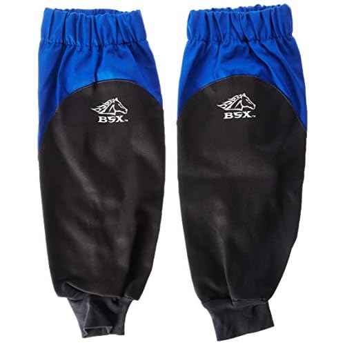 Revco BX9-19S-RB BSX Reinforced Fire Resistant Sleeves, Royal Blue/Black (One Pair)
