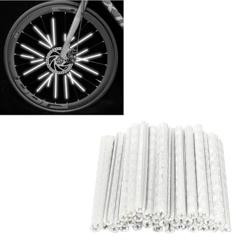 Reflective Bike Spoke Strips - Waterproof White Glow Strips