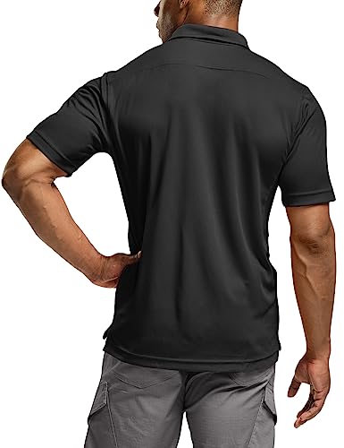 Quick Dry Tactical Polo Shirt - Lightweight Breathable Outdoor Golf Shirt
