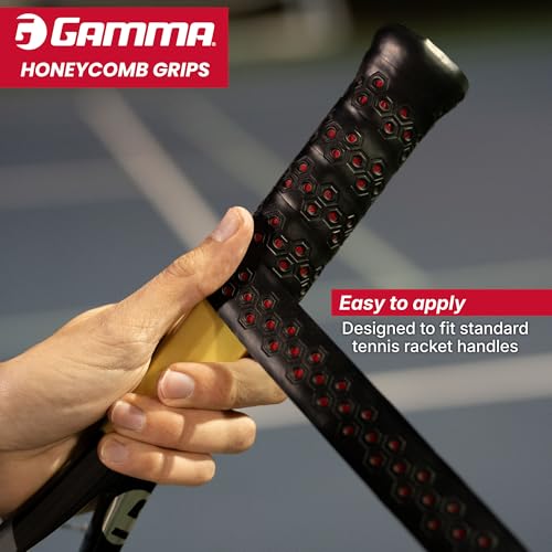 Tennis Honeycomb Grip - White | High Traction, Durable, Moisture Wicking