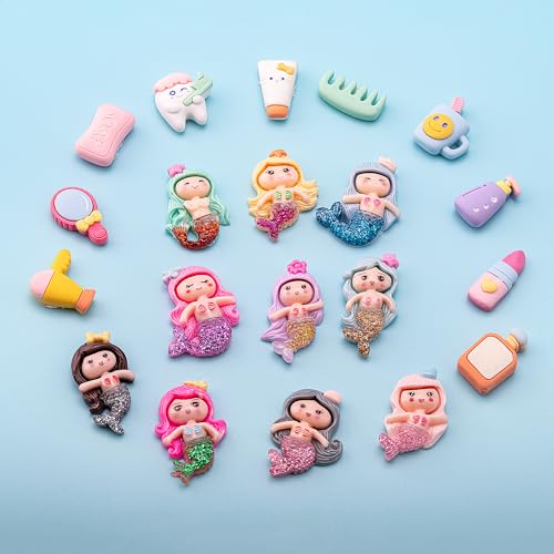 3D Stickers Pack - 20 Mermaids Cleaning Designs for Owala Stanley Cup