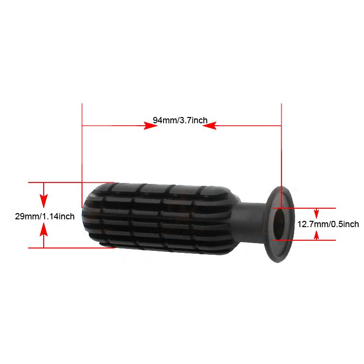 Foosball Table Handle Grip Replacement - 4 Pack, 0.5in Hole ID