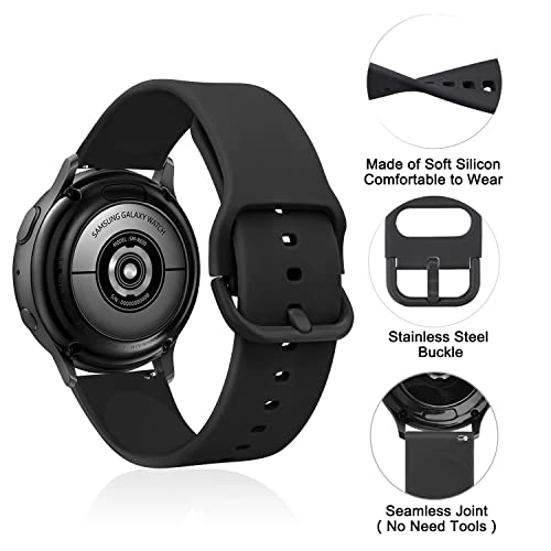 20mm Soft Replacement Sport Strap for Amazfit Watches - Black