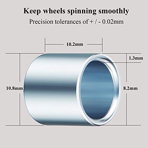 Skateboard Bearing Spacers and Washers Kit - 36 Pieces