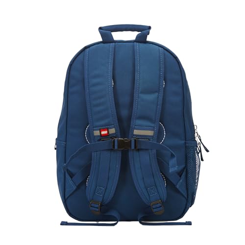 Kids City Heritage LEGO Backpack with Soccer Goal Design, Navy, One Size