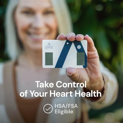 Portable EKG Monitor - Credit Card Size, Bluetooth Enabled, FDA Cleared